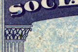 close-up of a social security card